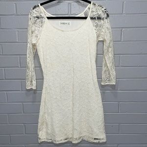 Cream lace dress